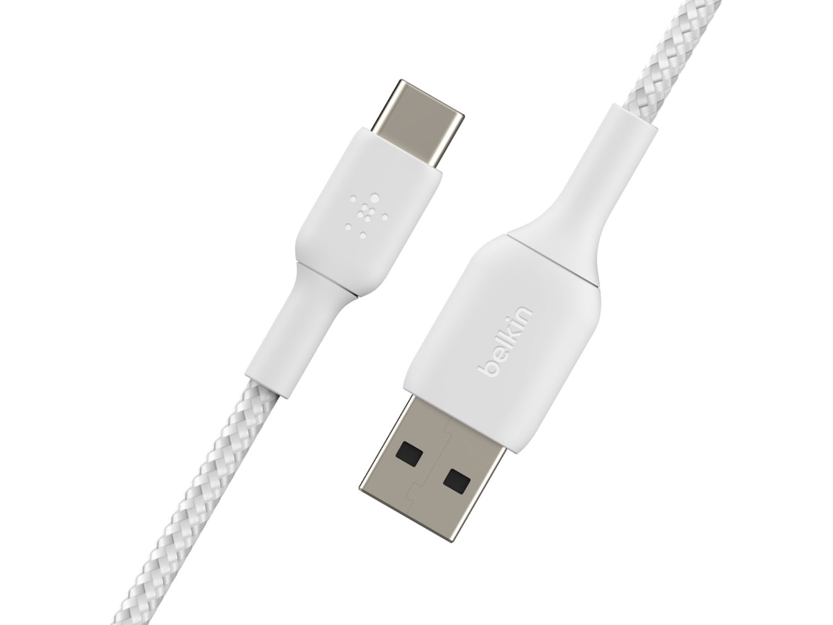 Belkin USB-A til USB-C kabel 1m (hvit) USB-kabler
