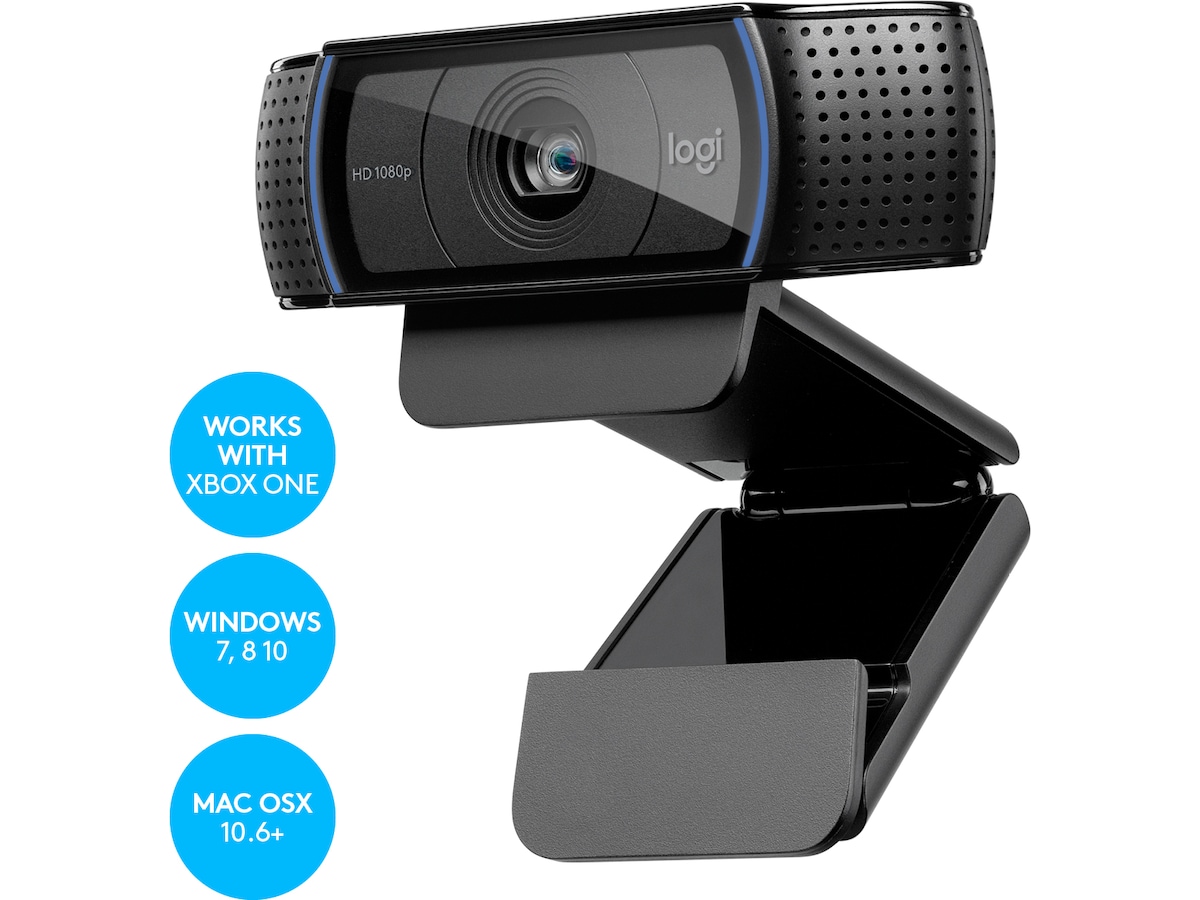 Logitech C920e HD webkamera sort Webkamera