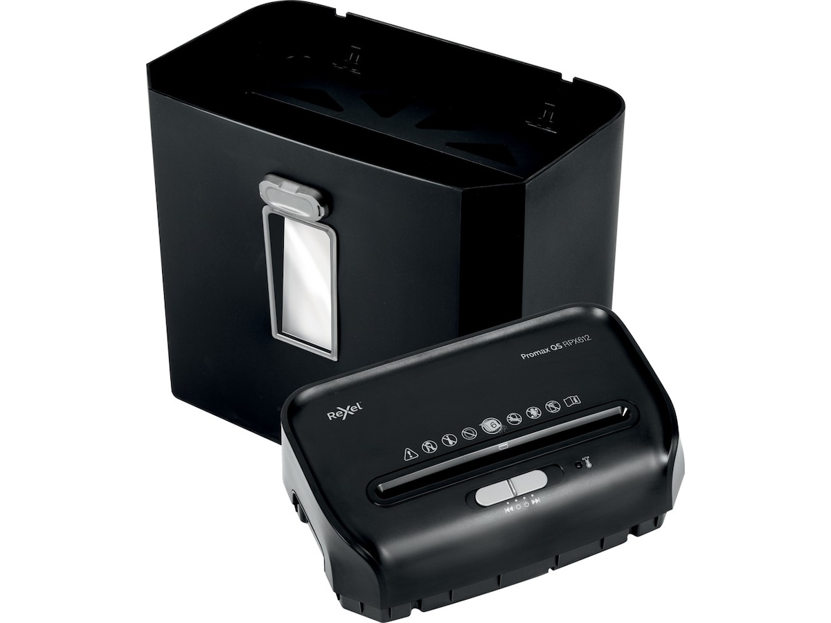 Rexel Makuleringsmaskin ProMax QS RPX612 krysskutt P4 Makuleringsmaskiner