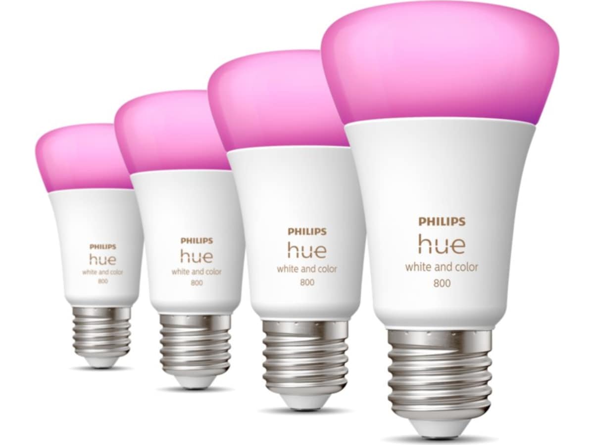 Philips Hue WCA -pærer 6,5 W A60 E27 4 stk Lyspærer & LED-pærer