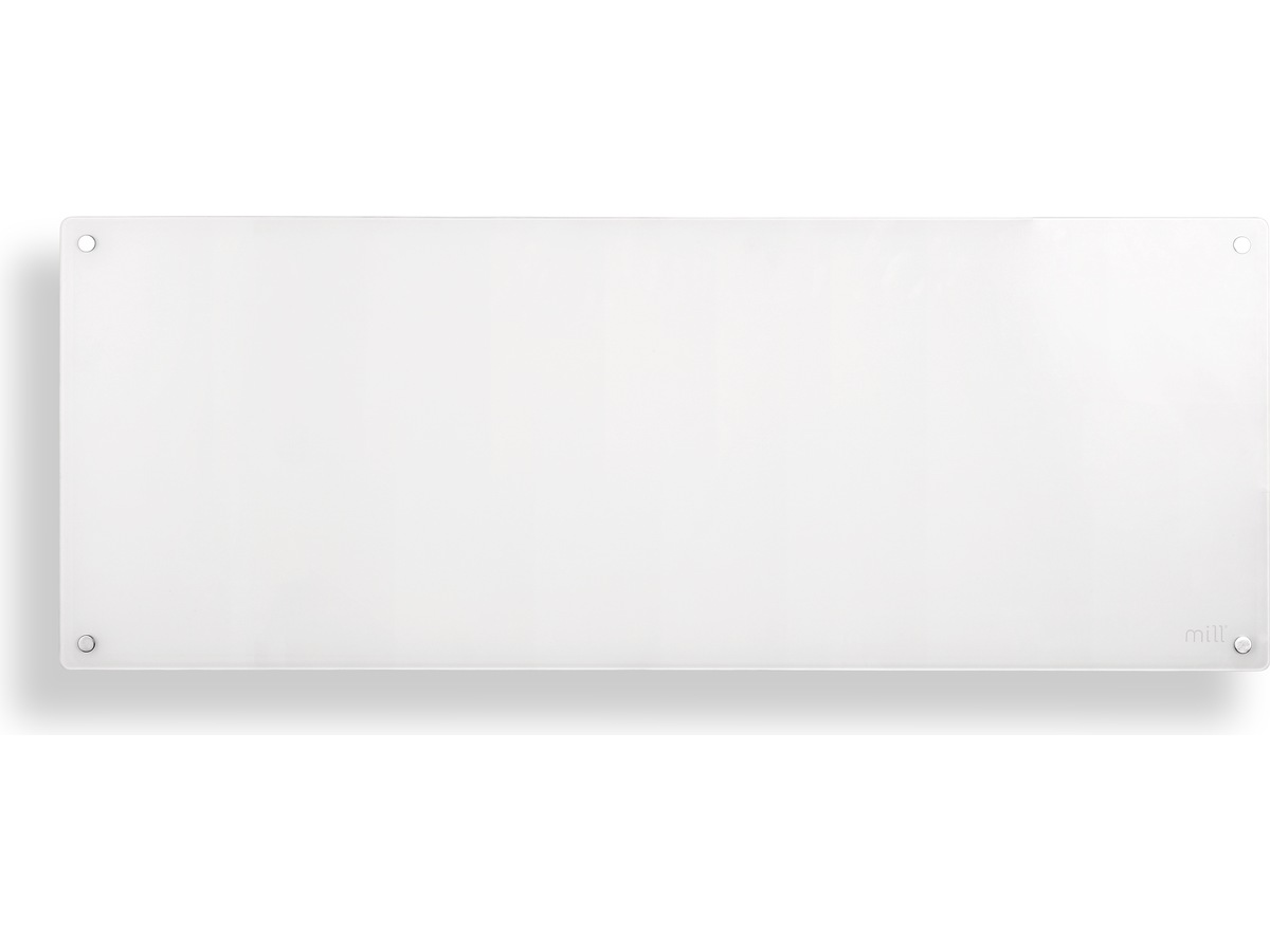 Mill Glass panelovn 1300W (hvit) -B-Grade Demo hjem & fritid