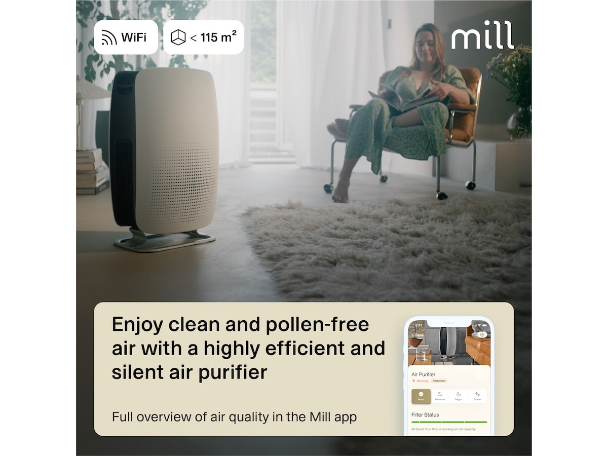 Mill Silent Pro luftrenser Luftrensere