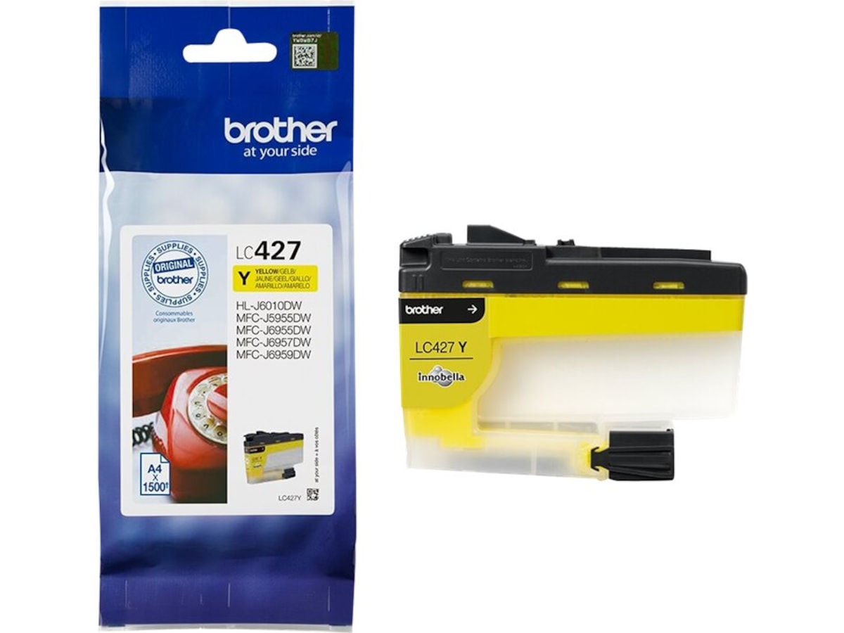 Brother blekk LC427Y Gul Blekkpatroner