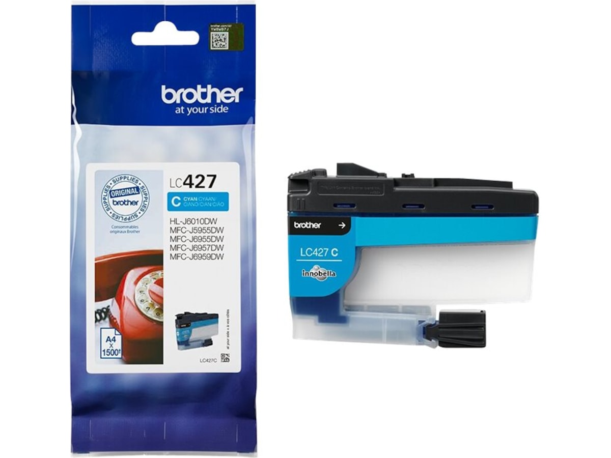 Brother blekk LC427C Cyan Blekkpatroner