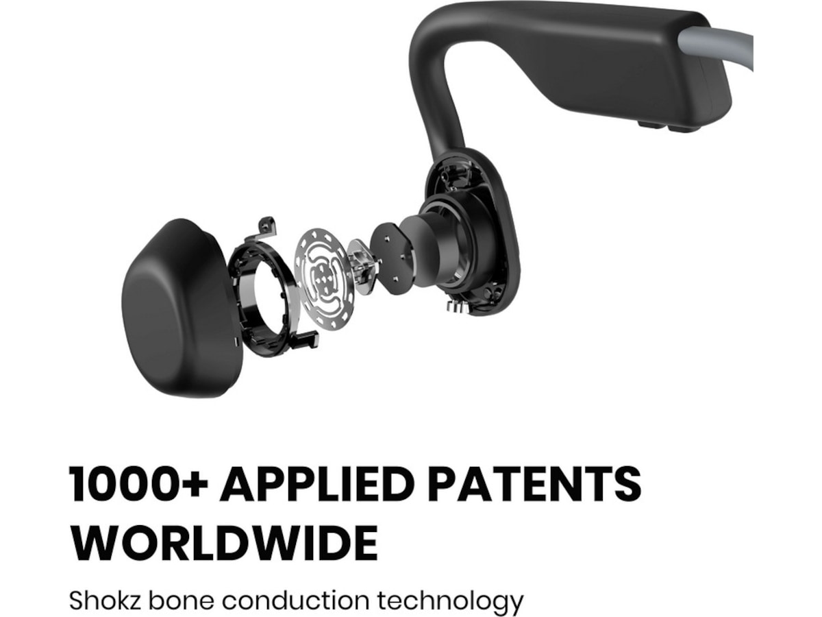 SHOKZ OpenMove Trådløse Hodetelefoner, On-Ear (grå) Hodetelefoner