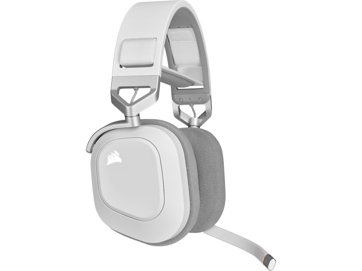 Corsair HS80 RGB Trådløst Gaming Headset (hvit) Gaming headset