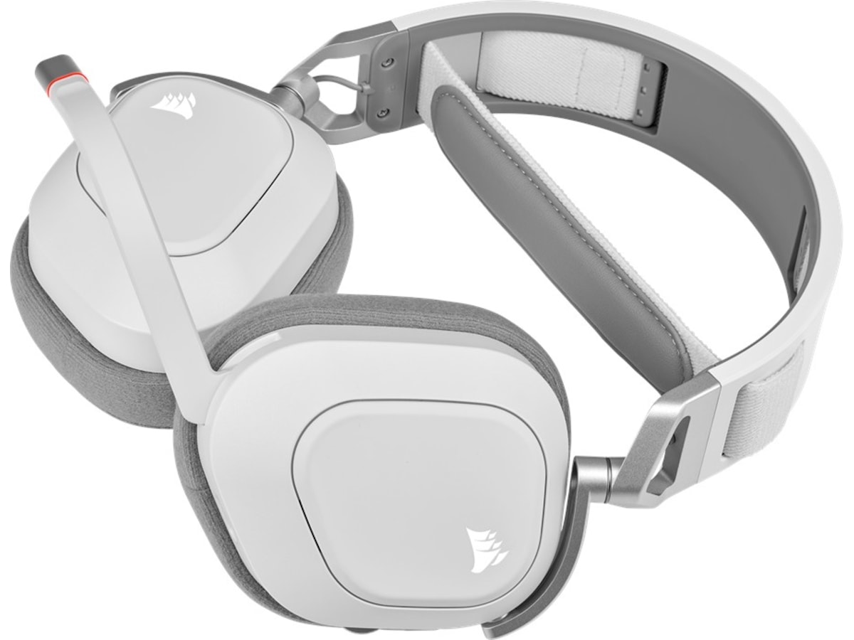 Corsair HS80 RGB Trådløst Gaming Headset (hvit) Gaming headset