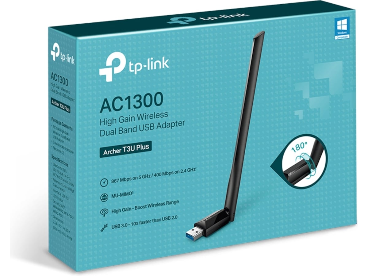 TP-Link Archer T3U Plus USB Adapter Nettverkskort
