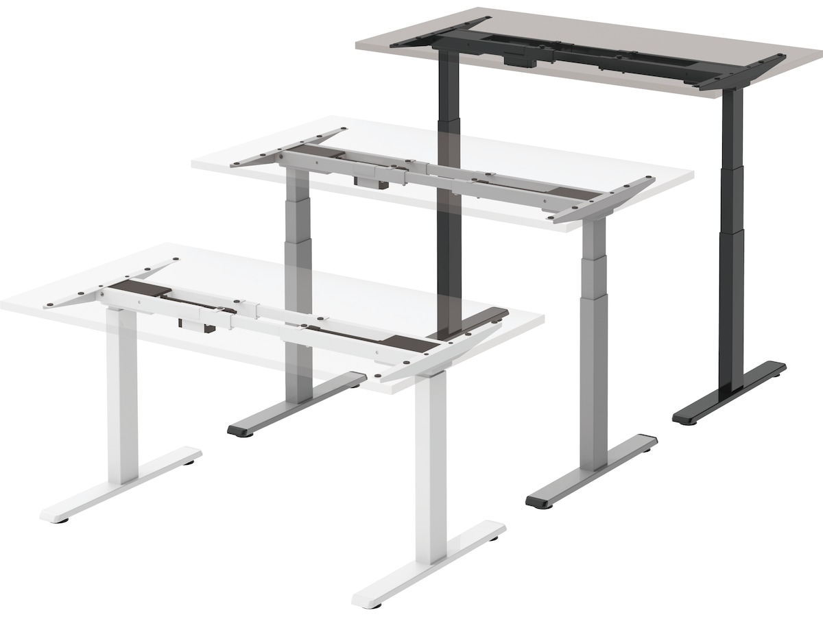 iiglo Elektrisk understell med minnefunksjon (svart) Understell/bordben