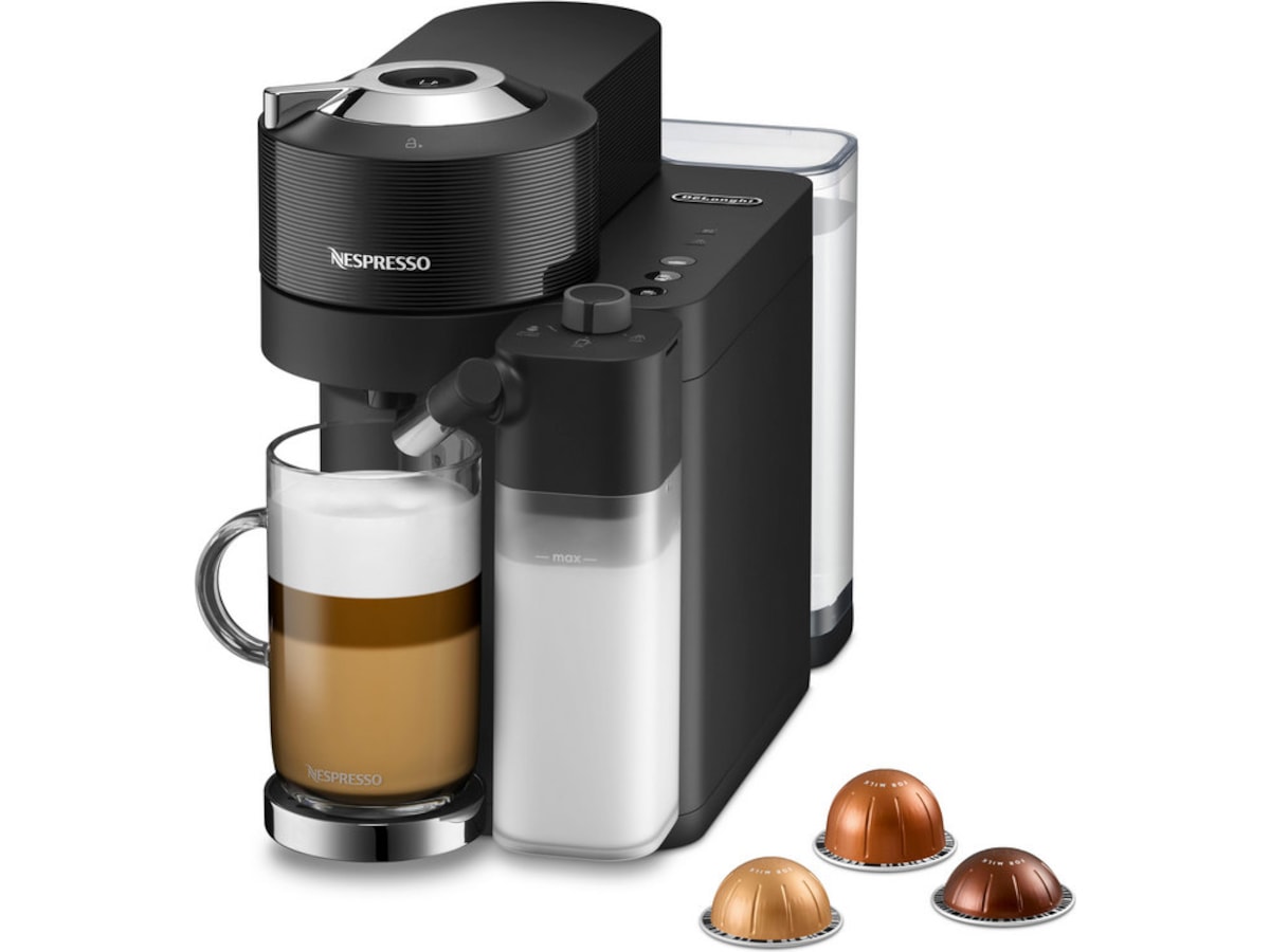 Nespresso Vertuo Lattissima by DeLonghi Kapselmaskin ENV300.B (sort) Kapselmaskiner