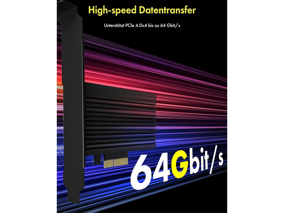 ICY BOX PCIe Extension Card med heat sink Tilbehør