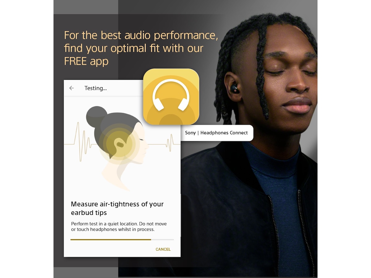 Sony WF-1000XM5 trådløse ørepropper, In-Ear (grå) Ørepropper