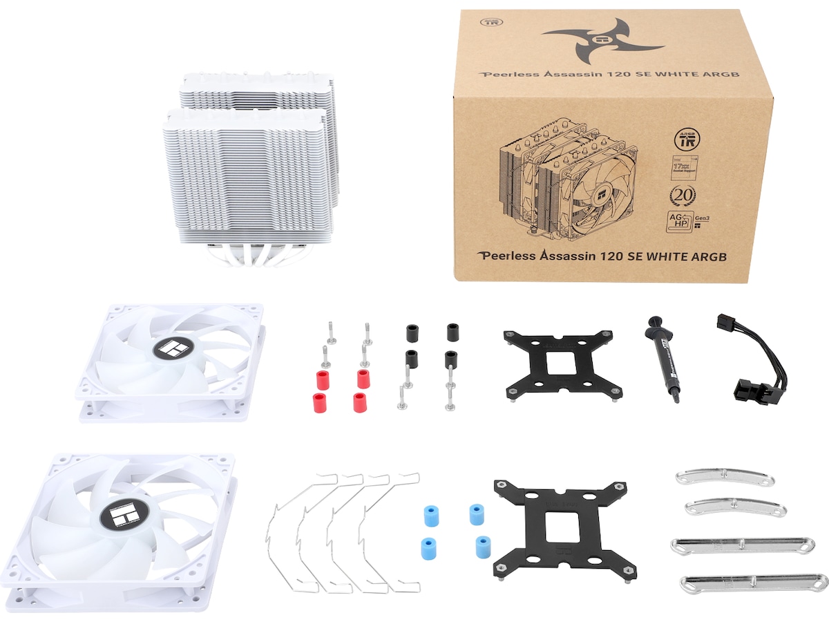 Thermalright Peerless Assasin 120 SE ARGB Kjøler (hvit) CPU - Luftkjøling