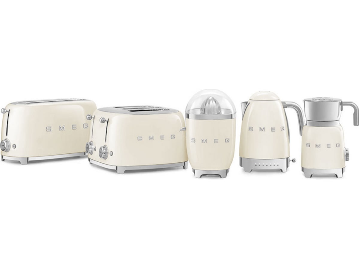 Smeg TSF02CREU 4x2 brødrister (cream) Brødristere