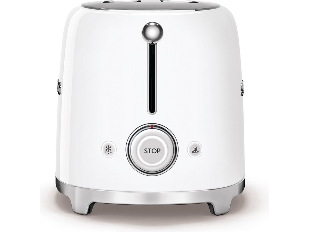 Smeg TSF01WHEU Brødrister for 2 skiver (hvit) Brødristere