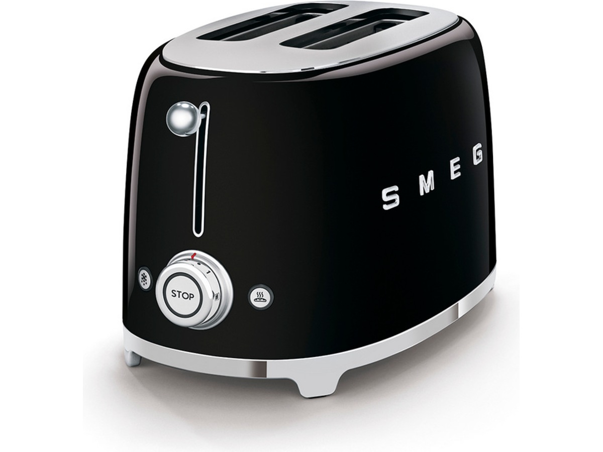Smeg TSF01BLEU Brødrister for 2 skiver (sort) Brødristere