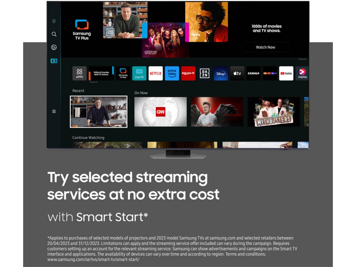 Samsung 98" Q80 QLED 4K TV TQ98Q80C Over 80 tommer TV