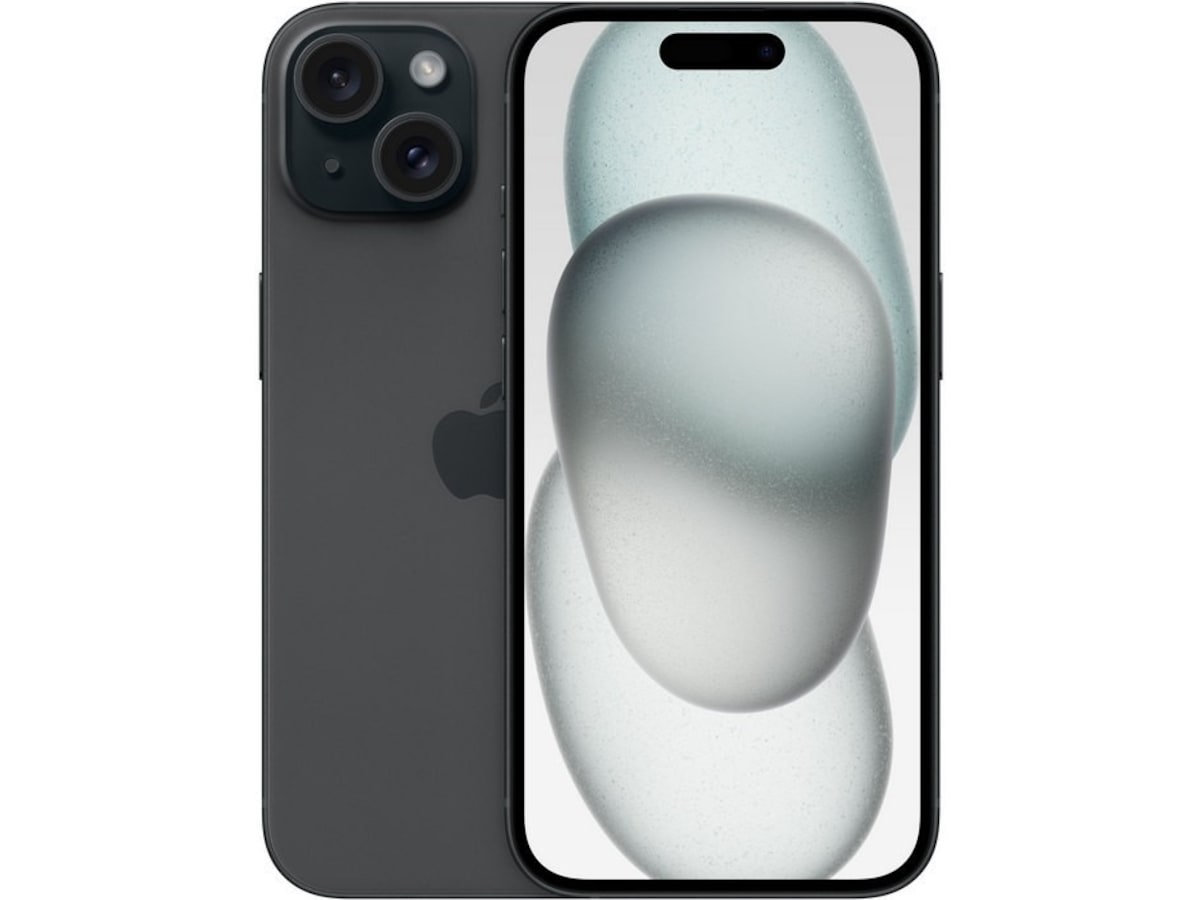iPhone 15 256GB (sort) Mobiltelefoner