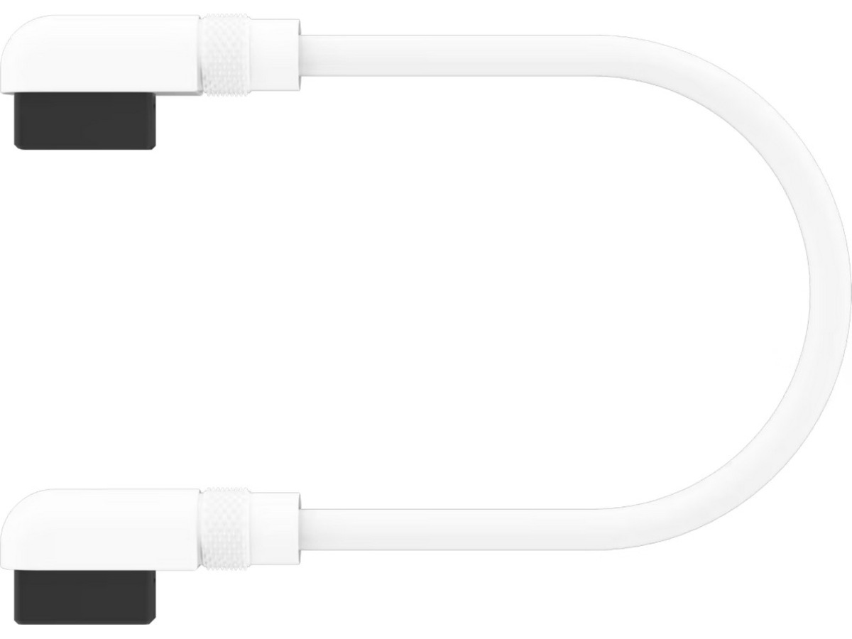Corsair iCUE Link Kabel 2x 135mm /m Slim 90° (hvit) Tilbehør