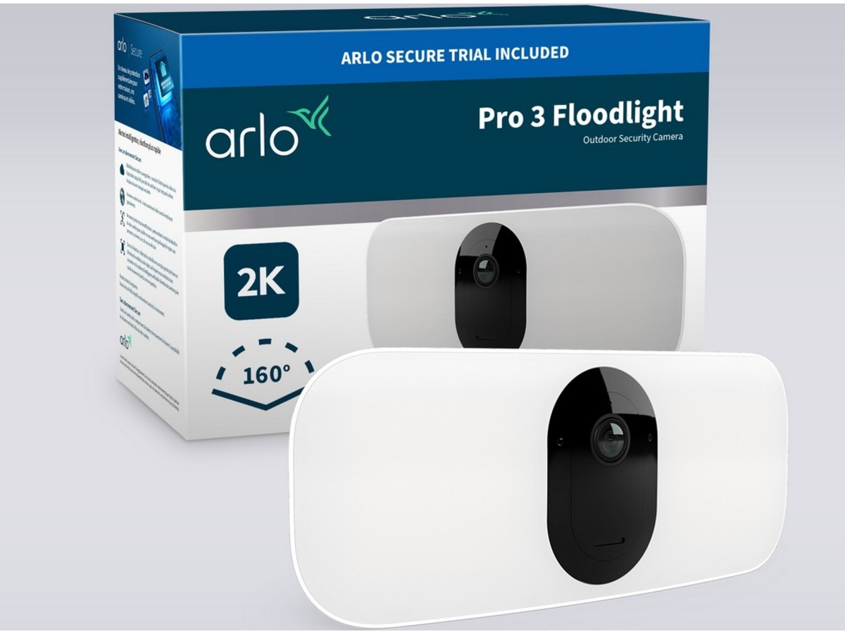 Arlo Pro 3 Floodlight Overvåkningskamera + ladekabel Overvåkningskameraer