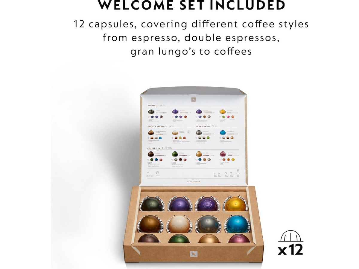 Nespresso Vertuo Next by De'Longhi Kapselmaskin (sort) Kapselmaskiner