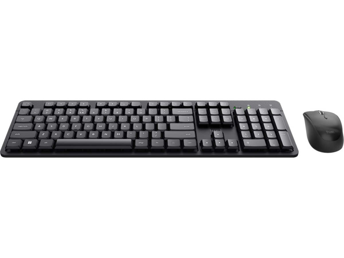 Trust ODY II trådløs mus og tastatur nordisk (sort) Mus & tastatur -kombipakker