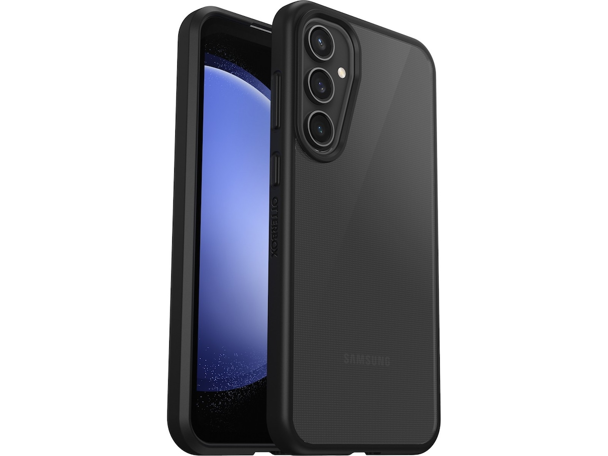 OtterBox Galaxy S23 FE Black React Deksel - ProPack (klar/sort) Deksel til mobiltelefon