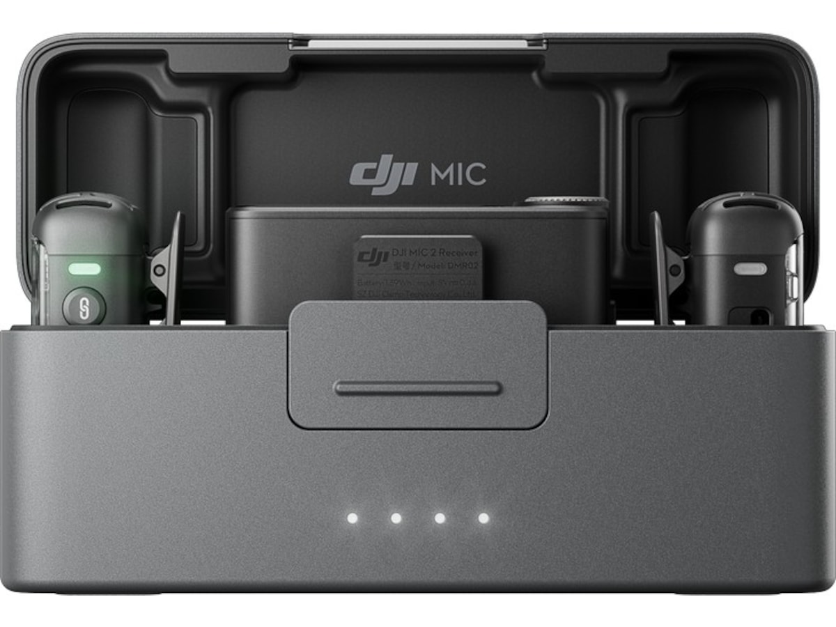 DJI Mic 2 (2 TX + 1 RX + Charging Case)  (shadow black) Kameramikrofon
