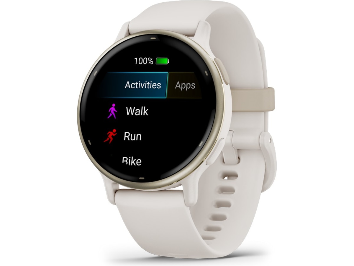 Garmin vivoactive 5 AMOLED Smartklokke (ivory/cream gold) -B-Grade Demo klokker