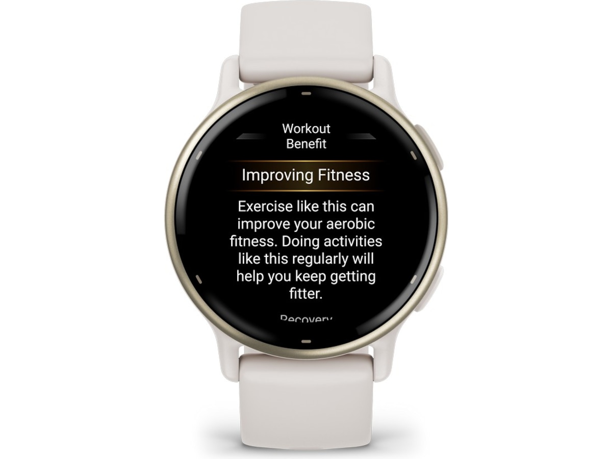 Garmin vivoactive 5 AMOLED Smartklokke (ivory/cream gold) -B-Grade Demo klokker