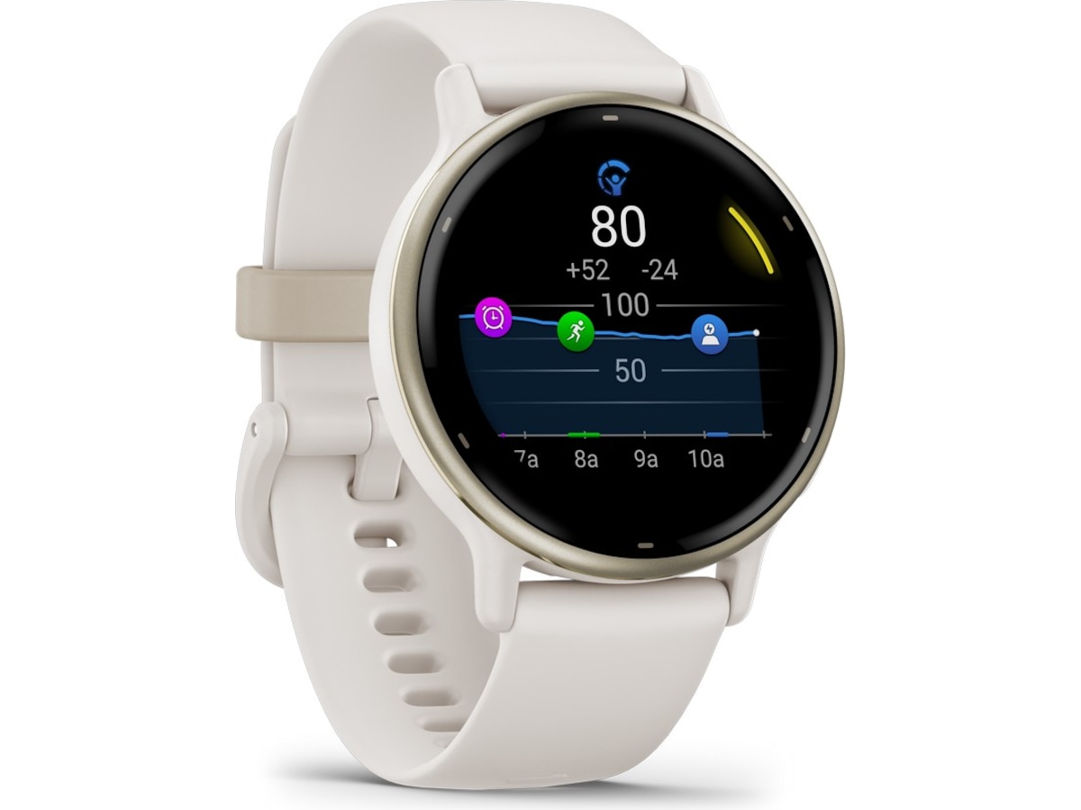 Garmin vivoactive 5 AMOLED Smartklokke (ivory/cream gold) -B-Grade Demo klokker