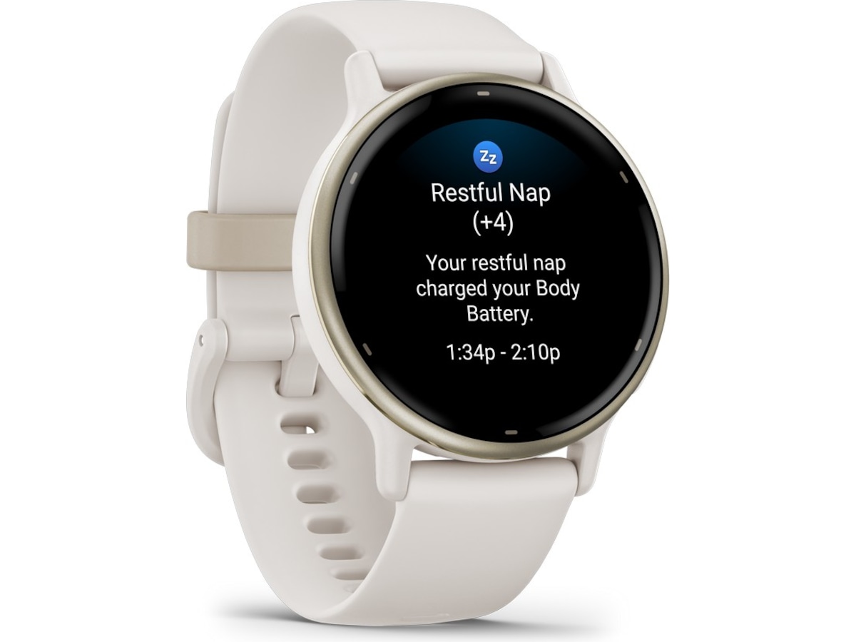 Garmin vivoactive 5 AMOLED Smartklokke (ivory/cream gold) -B-Grade Demo klokker