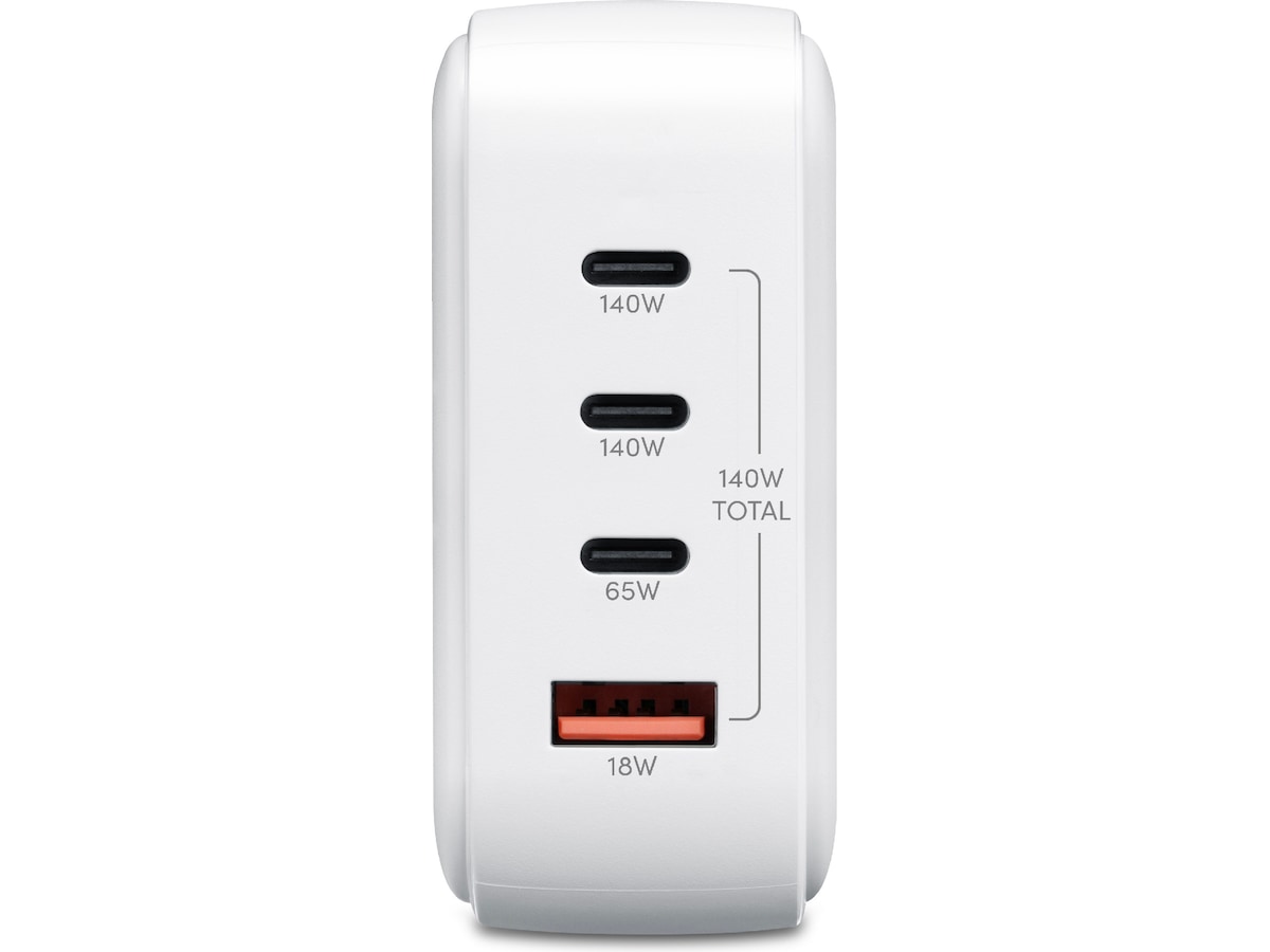 Andersson 140W Vegglader (hvit) Mobilladere