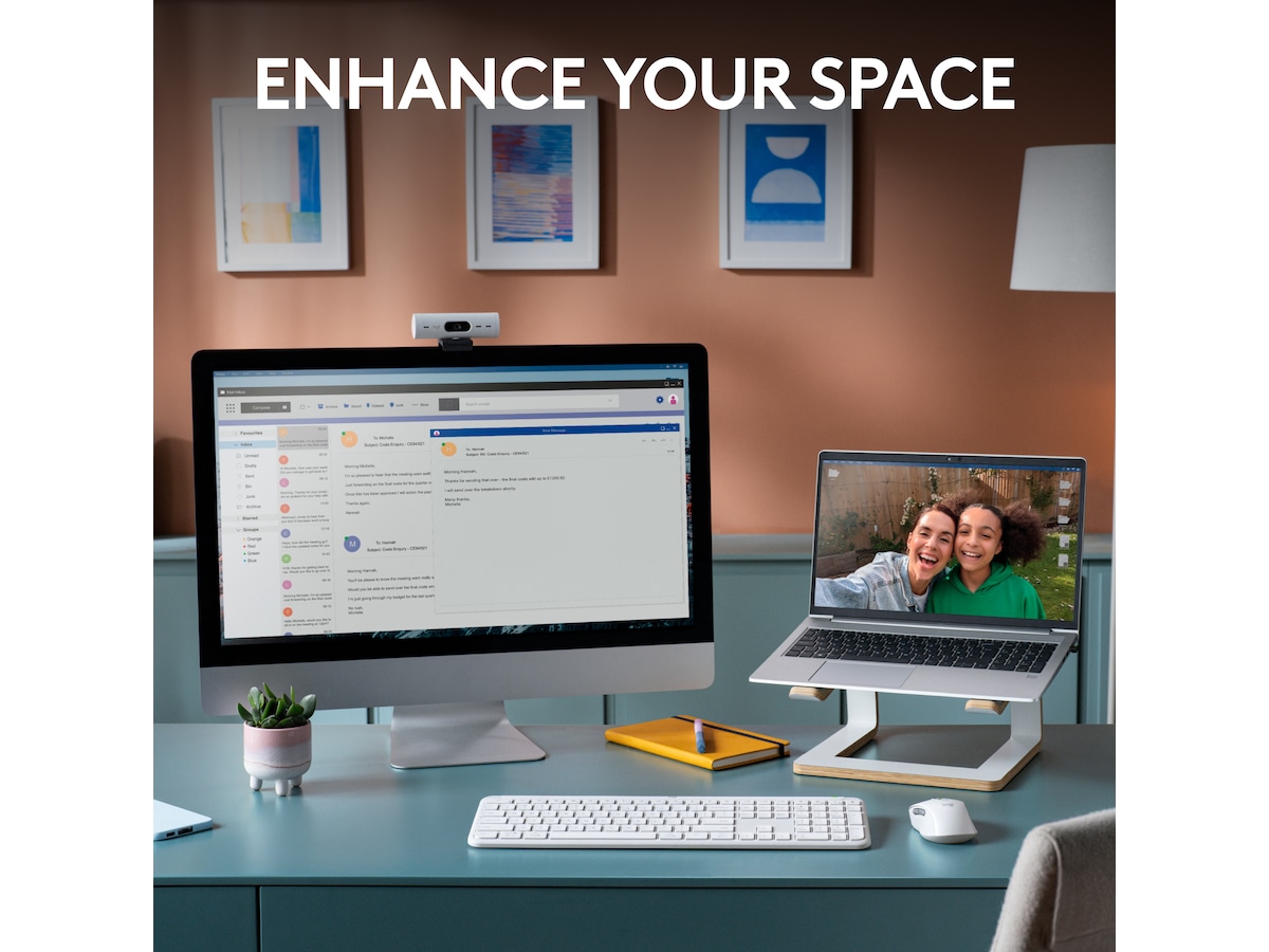 Logitech Signature Slim Combo MK950 (off-white) Mus & tastatur -kombipakker