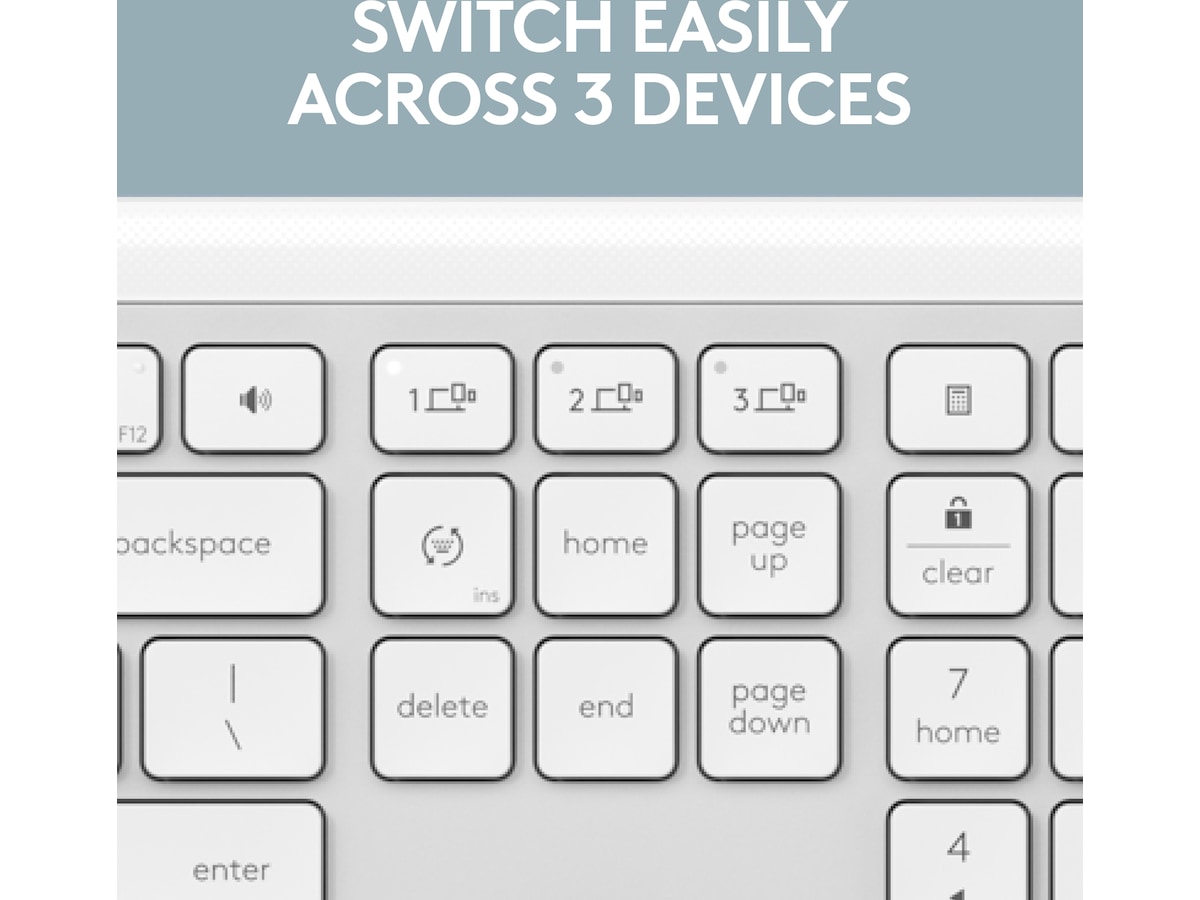 Logitech Signature Slim Combo MK950 (off-white) Mus & tastatur -kombipakker