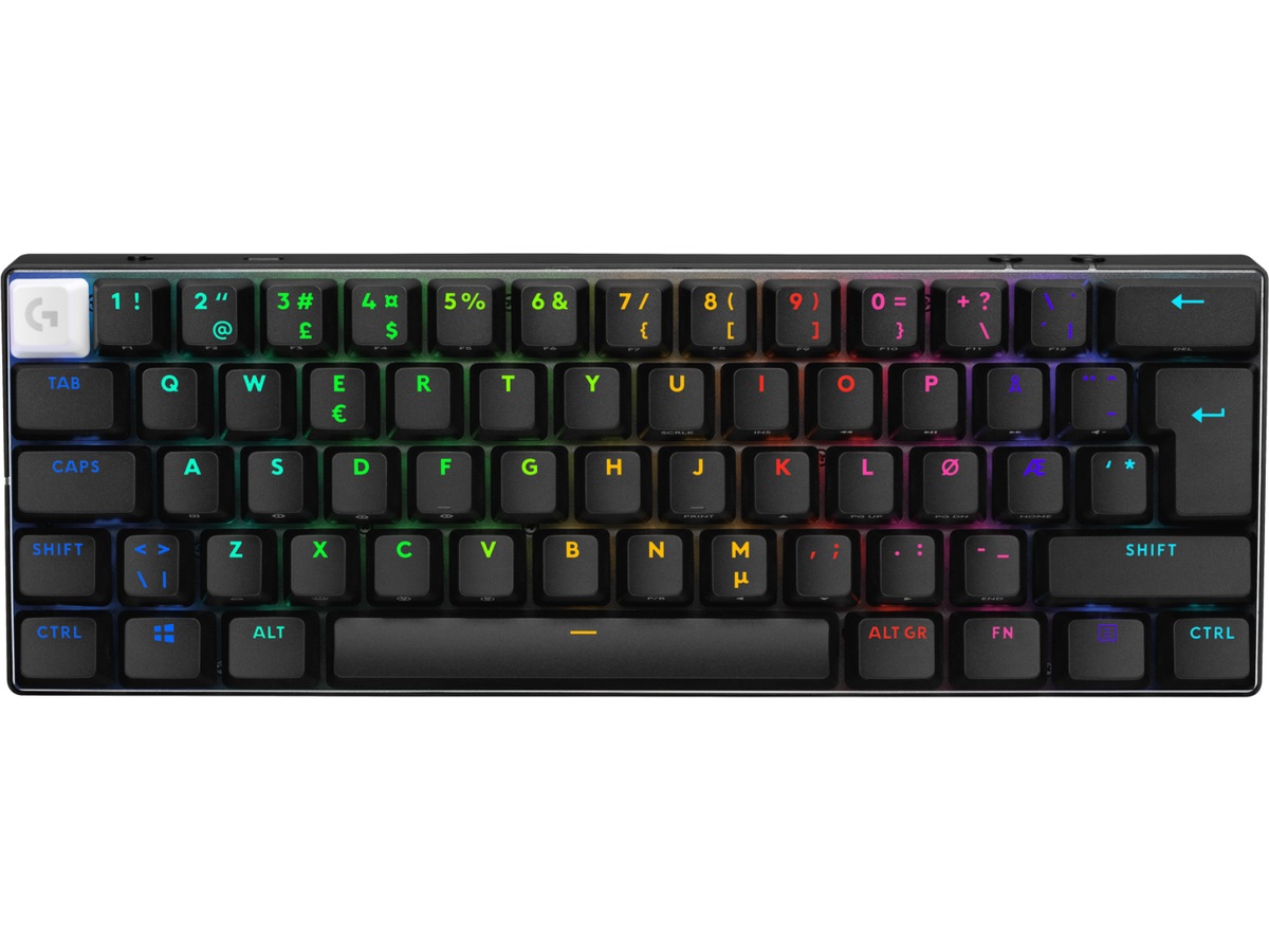 Logitech G Pro X 60 Lightspeed Tactile trådløst gamingtastatur (sort) Gamingtastatur