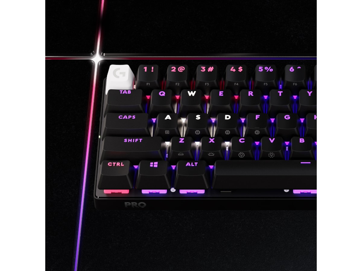 Logitech G Pro X 60 Lightspeed Tactile trådløst gamingtastatur (sort) Gamingtastatur