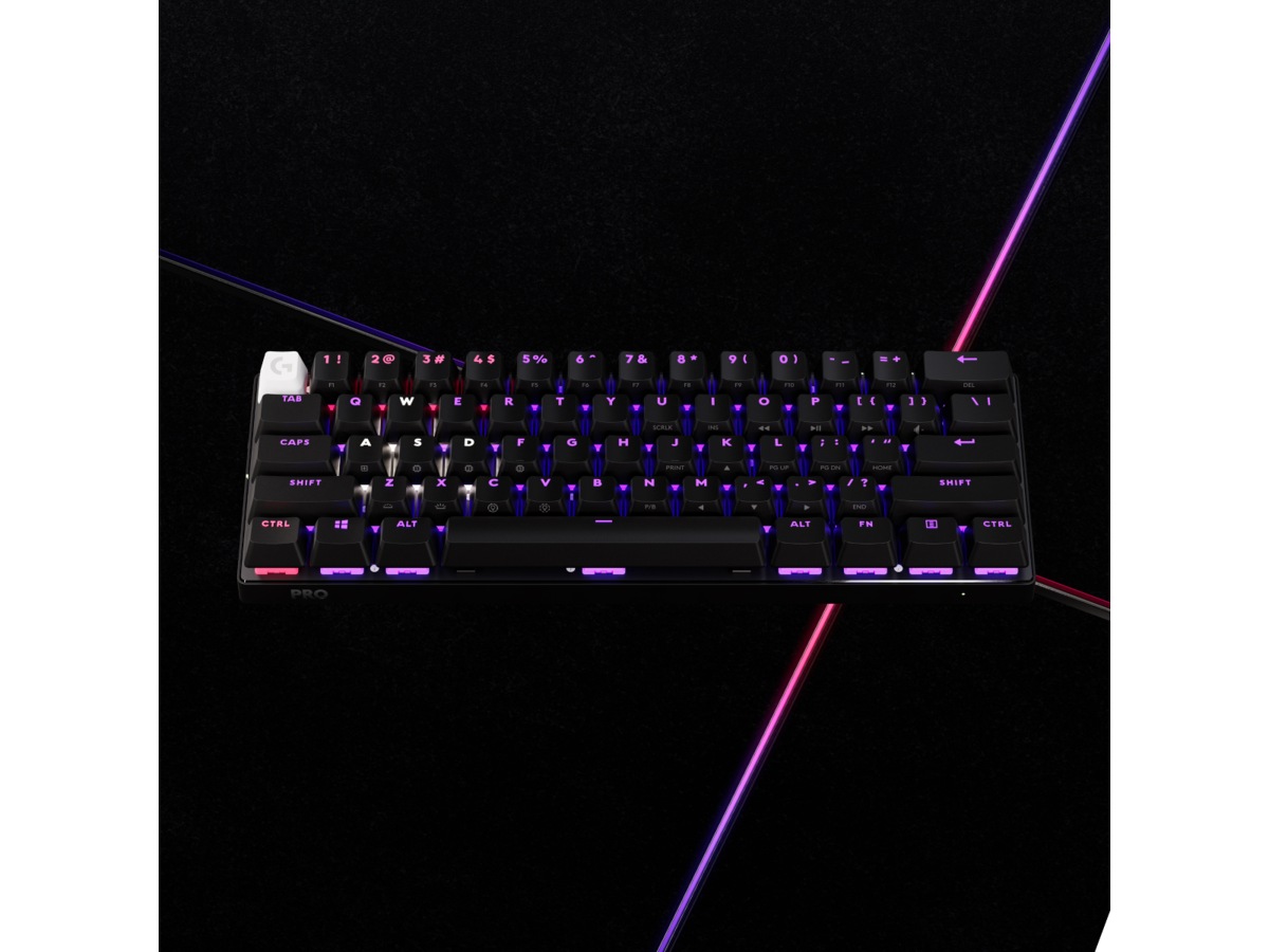 Logitech G Pro X 60 Lightspeed Tactile trådløst gamingtastatur (sort) Gamingtastatur
