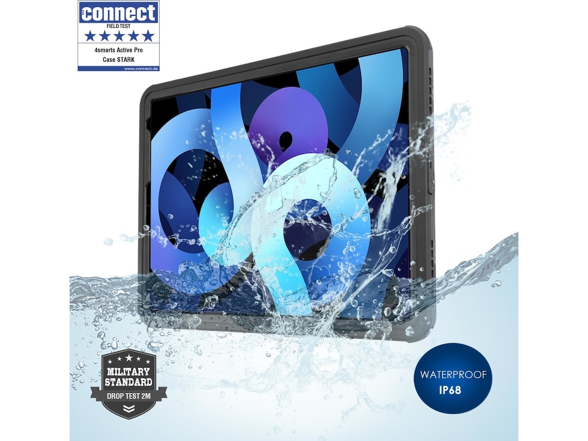 4smarts iPad 10.9" Active Pro Rugged Stark deksel (sort) Deksel til nettbrett