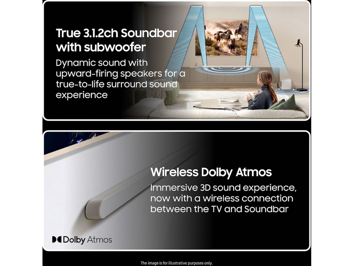 Samsung HW-S811D soundbar med subwoofer (hvit) Lydplanker