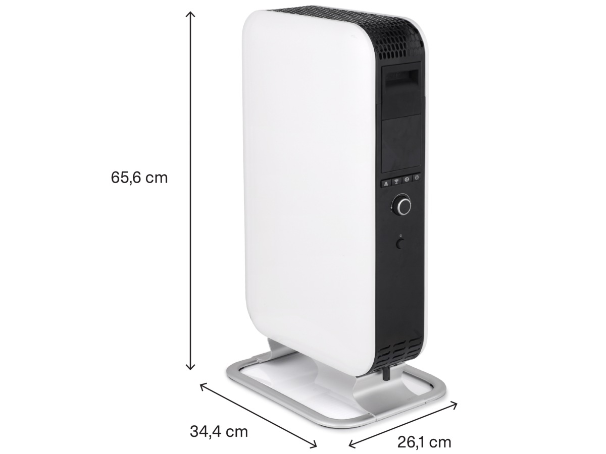Mill Gentle Air WiFi oljeovn 1500W (hvit) Frittstående varmeovner