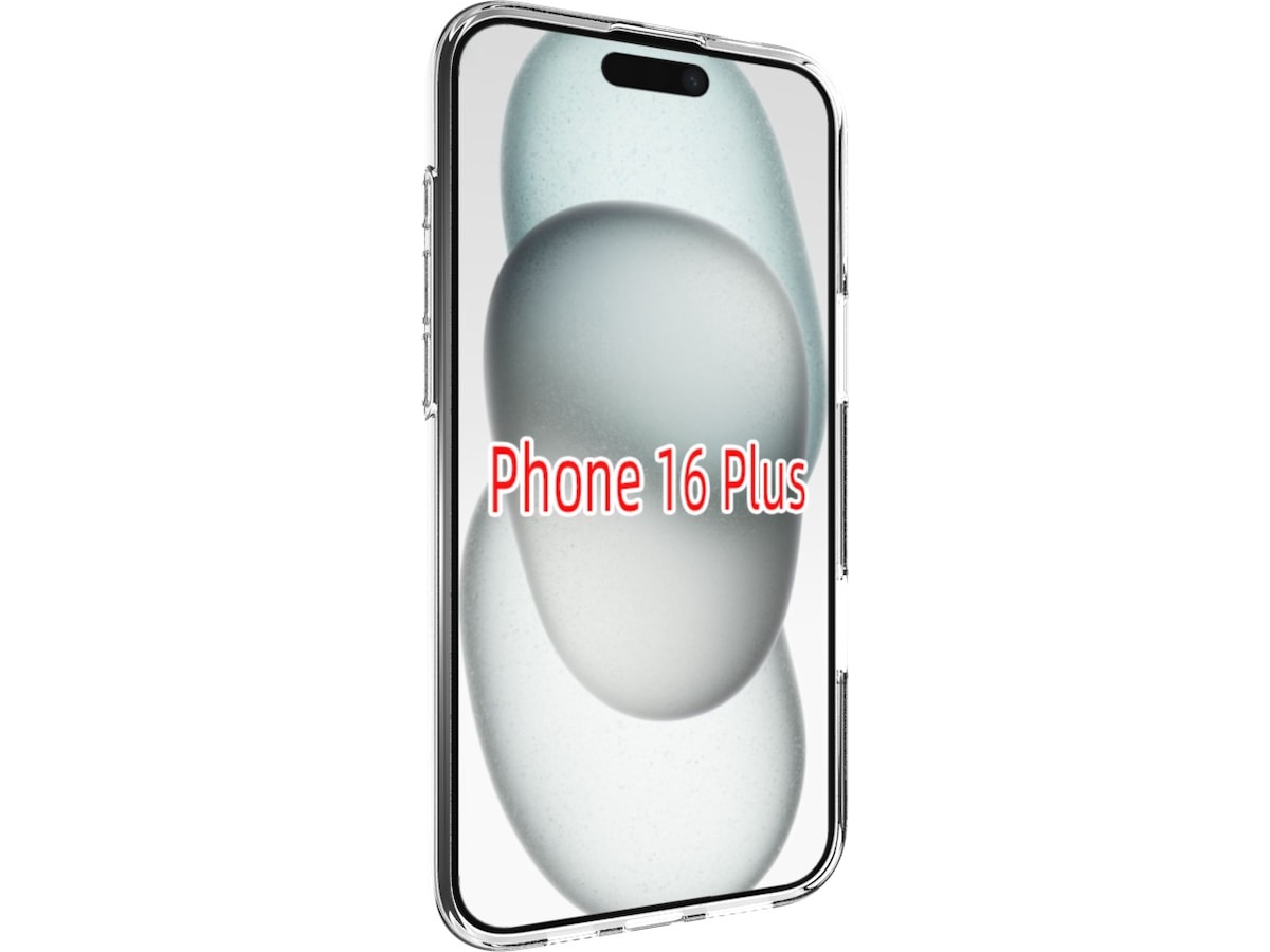 iiglo iPhone 16 Plus Silikondeksel (gjennomsiktig) Deksel til mobiltelefon