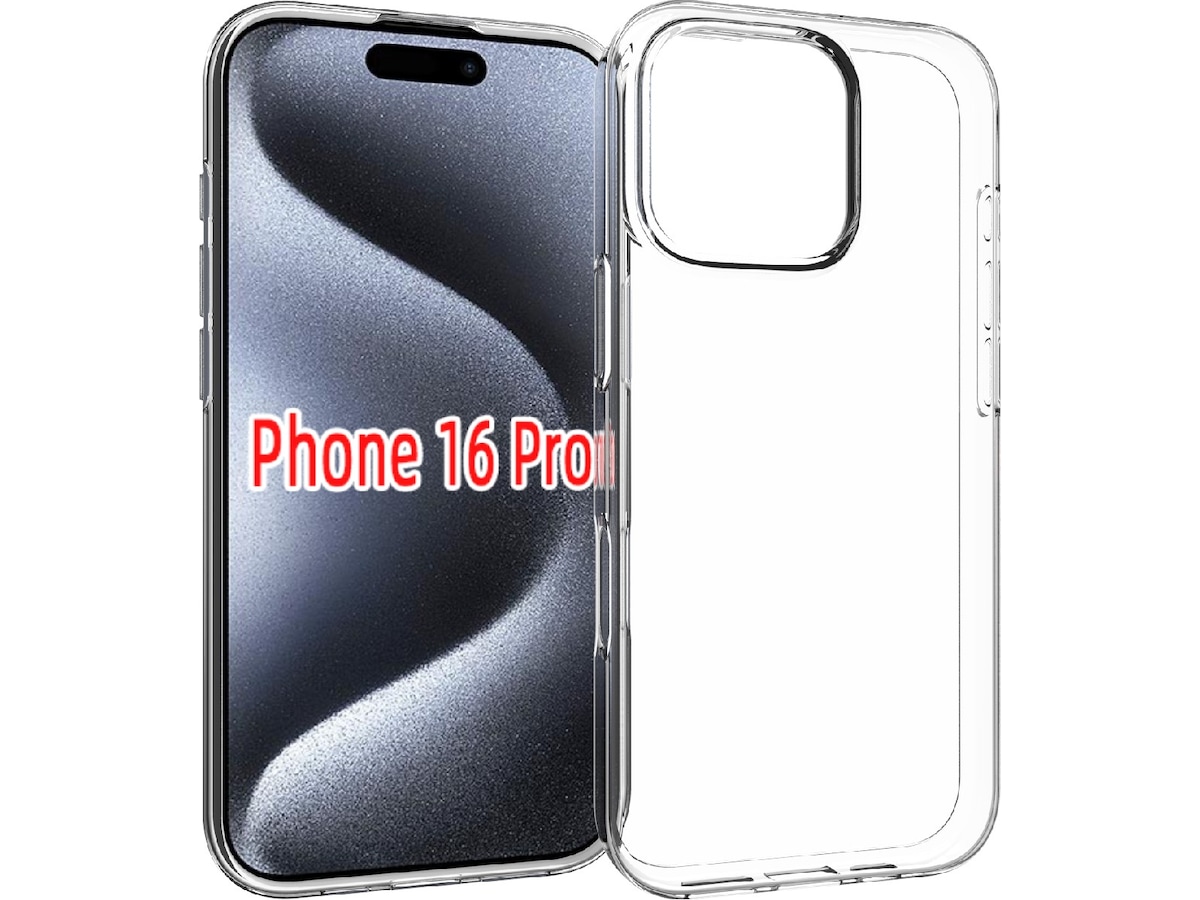 iiglo iPhone 16 Pro Silikondeksel (gjennomsiktig) Deksel til mobiltelefon