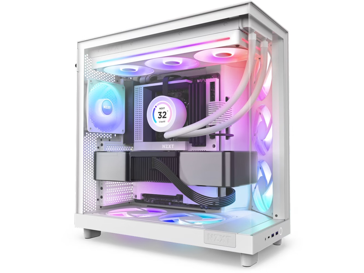 NZXT F360 RGB Core Kjøler (hvit) Vifter