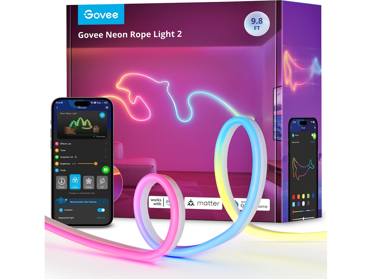 Govee Neon Rope Light 2 - 3 meter Led strips & underholdning