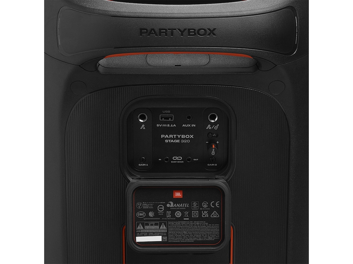 JBL Partybox STAGE 320 Kraftig Party høyttaler (sort) Trådløs / Bluetooth-høyttaler