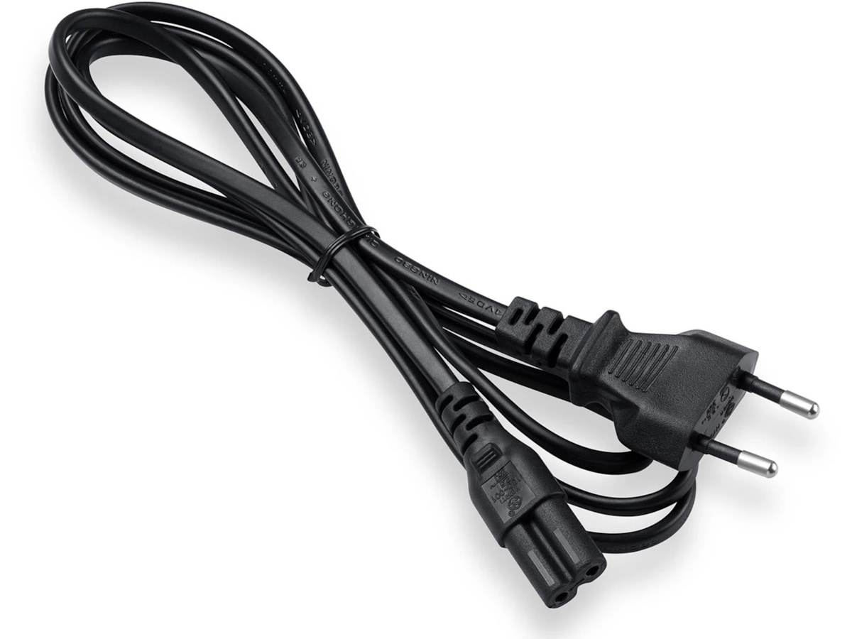 ON Strømkabel 2-pin, 1.5m (sort) Strømkabler