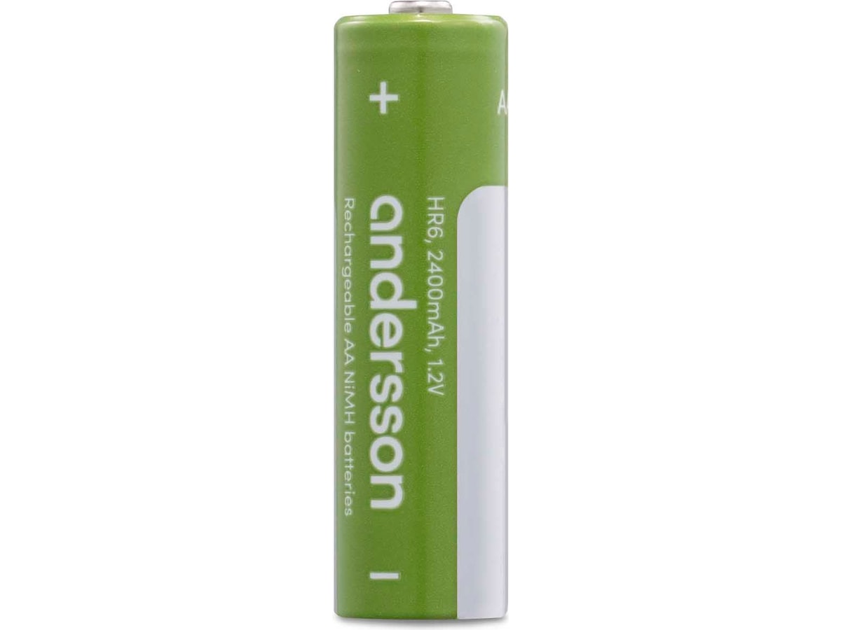 Andersson oppladbare AA batteri, 4-pk Batterier til generell bruk