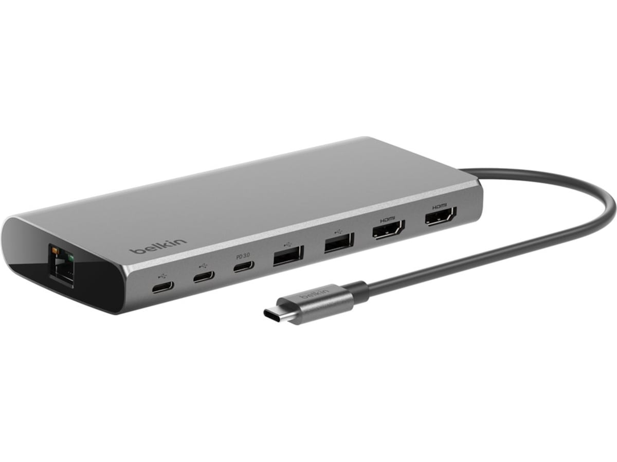 Belkin Universal USB-C 8-in-1 Dual Display Core Hub Dockingstasjon & USB-HUB