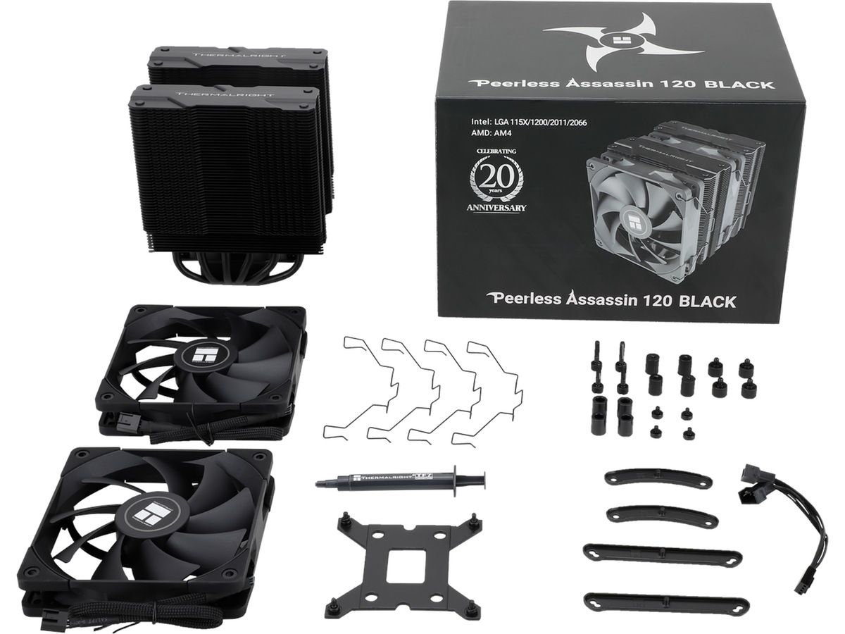 Thermalright Peerless Assassin 120 Kjøler (sort) CPU - Luftkjøling